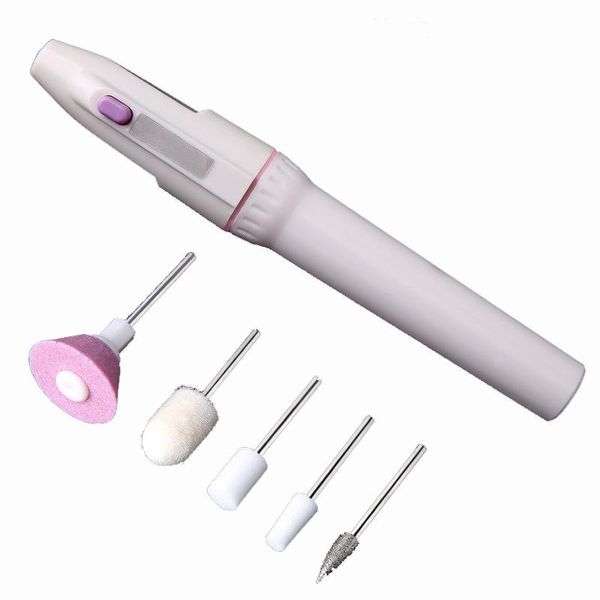 Set di utensili manuali professionali Kit di trapano elettrico portatile per unghie Set di batterie per manicure e pedicure, levigatrice, lucidatrice personale e KitProfe