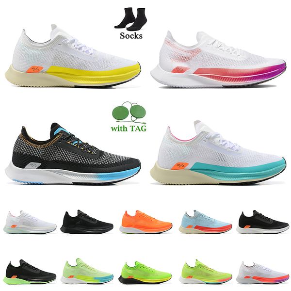 

fashion zoomx streakfly proto women mens running shoes 2022 zoomes runner sneakers barely volt white blue sliver black green orange pn dust