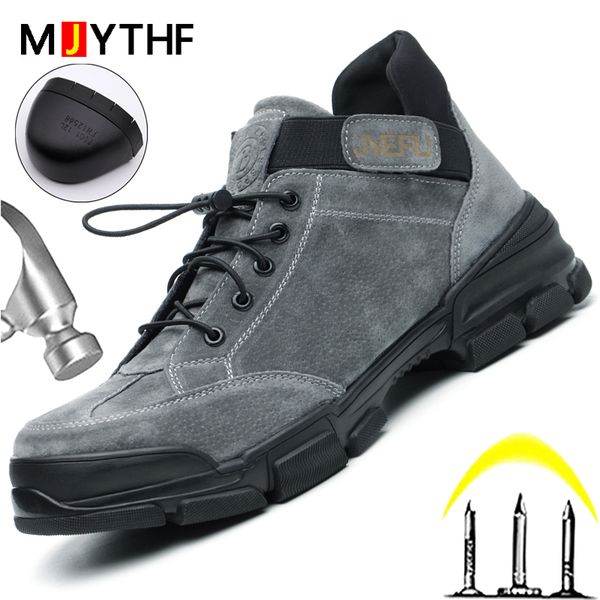 

indestructible shoes male steel toe safety shoes men anti-smash anti-puncture industrial shoes work sneakers casual, Red;white