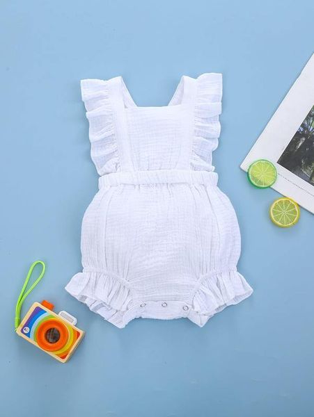 

baby girl plain ruffle clothes she01, Blue