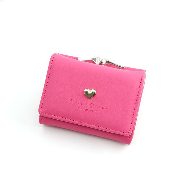 

trendy ladies money clip cute coin purse cartoon wallet for women, Red;black