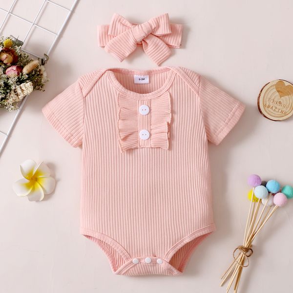 

2022 rompers european and american style infant short-sleeved pit strip solid color waistcoat bag fart triangle climbing jumpsuit, Blue