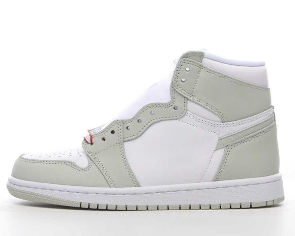 

shoes jumpman 1 high og seafoam white healing orange sports outdoor sneakers