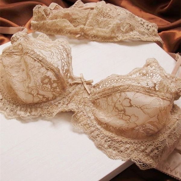 

selling fashion lace comfortable breathable underwear charming thin ribbon bra set y200415, Red;black