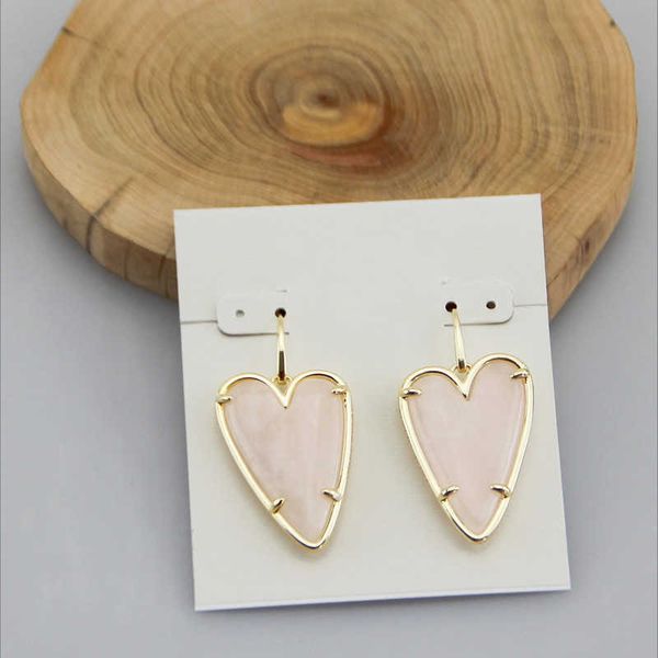 

in heart drop dangles pink quartz natural amethyst earrings please understand us, Silver