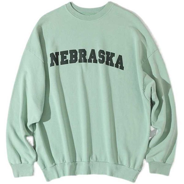 

men's hoodies special raf simons archive mint vintage letters destroy high street loose pullover, Black