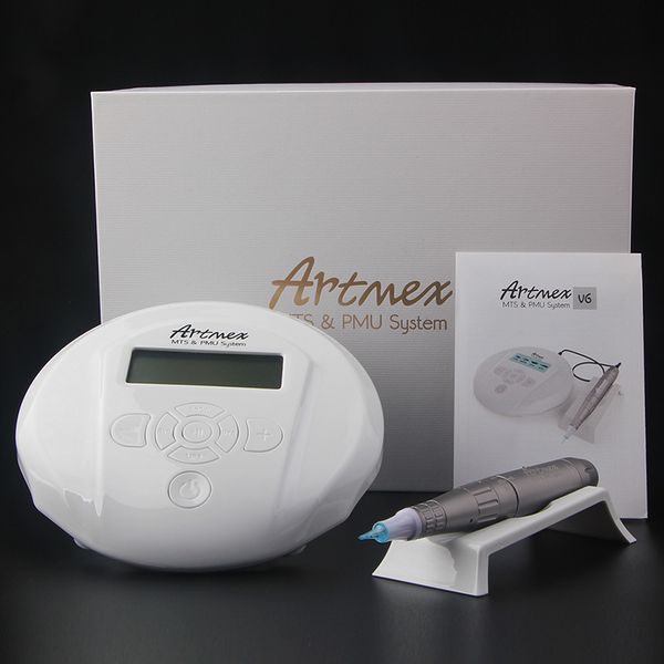 

portable professional microneedle artmex v6 permanent makeup kits tattoo machine eyebrow lip liner pen mts pmu microneedling system pigmenta