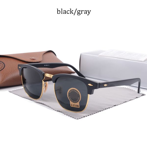 

luxury brand design half frame rimless glass lens sunglasses men women hip hop male uv400 3016, White;black