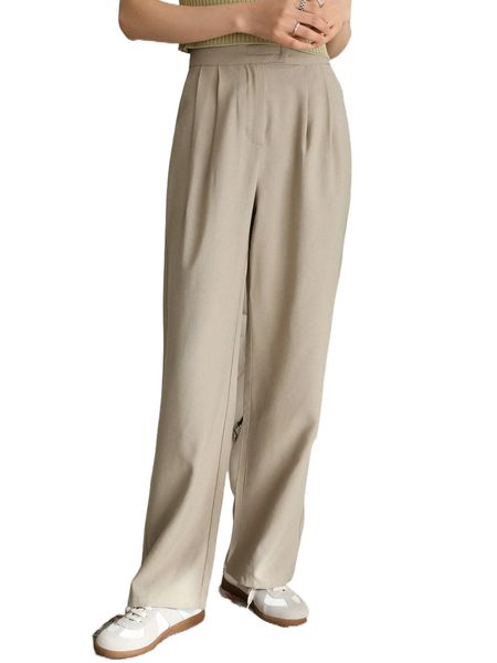 

dazy plicated detail slant p.ocket p.ants k8el#, Black;white