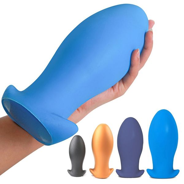 2022 Silicone Anal Plug Egg Toys Sexy Butt para homens homens adultos mole adultos produtos eróticos bdsm enorme butplug