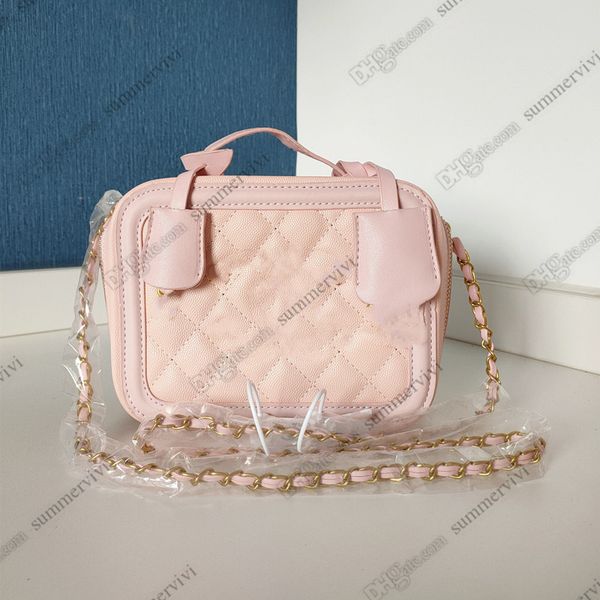 

lady style children diamond lattice handbags girls metals chain one shoulder bags luxury kids pu leather crossbody square box bag a8847, Black