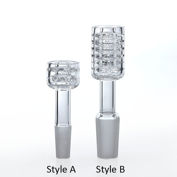 Due stili Diamond Knot Fumatori Quarzo Stack Banger Nails 20mmOD 10mm 14mm 18mm Bangers Chiodi per acqua in vetro Bong Dab Rigs Tubi