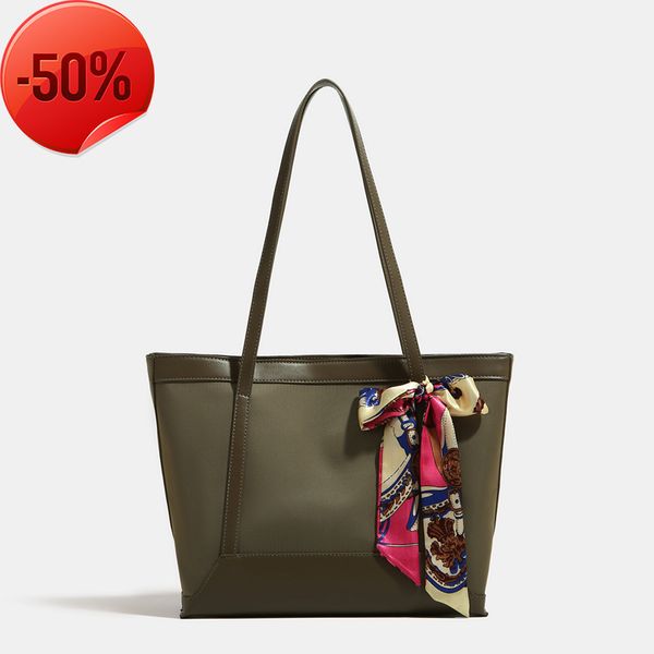 

fashion luxury designersimple large capacity tote women's korean version 2022 summer new one shoulder underarm oxford cloth portable co