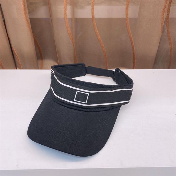 

designer brand double letter empty cap casual summer visor sun mens hat sports women golf tennis outdoor beach headband snapba265n, Blue;gray