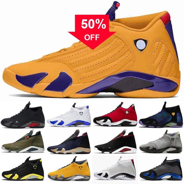 

2022 new 14 14s mens outdoor shoes black toe gym red candy cane hyper loyel varsity royal desert sand men sport outdoors shoe k