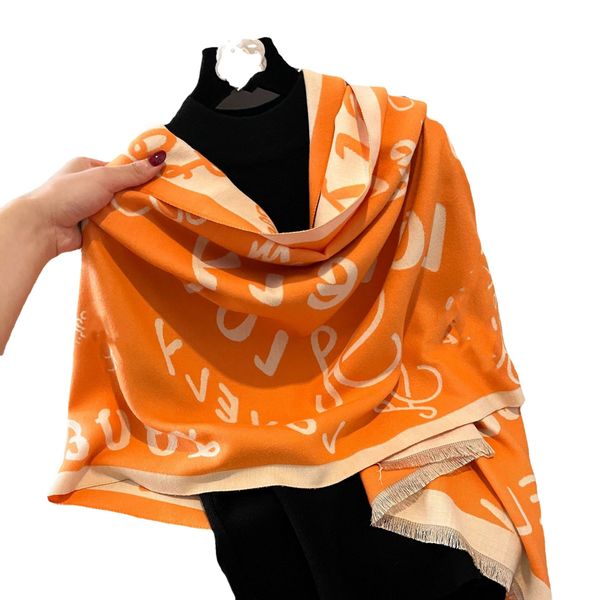 

graffiti letter scarf wholesale simple classic faux cashmere scarf cape shawl, Blue;gray