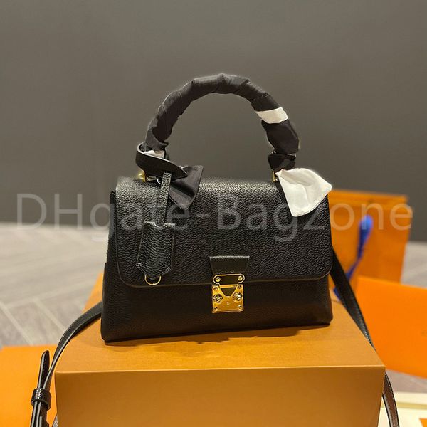 

fashion tote bag womens designer black handbag large capacity khaki letter print capacity handle retro versatile ribbon