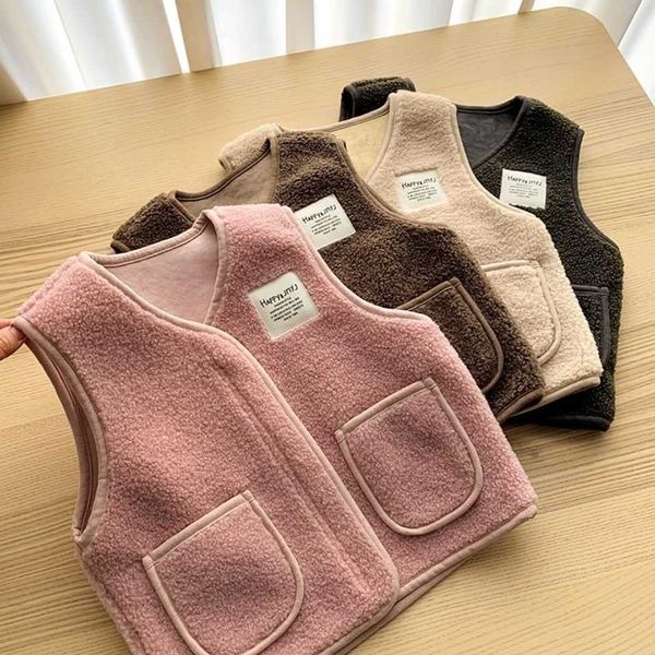 Abbigliamento per bambini autunno e inverno Gilet per bambini nuovi vestiti per bambini cappotto in cashmere per ragazzi e ragazze