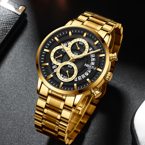 

nibosi mens watches brand sport watch luxury men military quartz wrist watches chronograph black dress relogio masculino