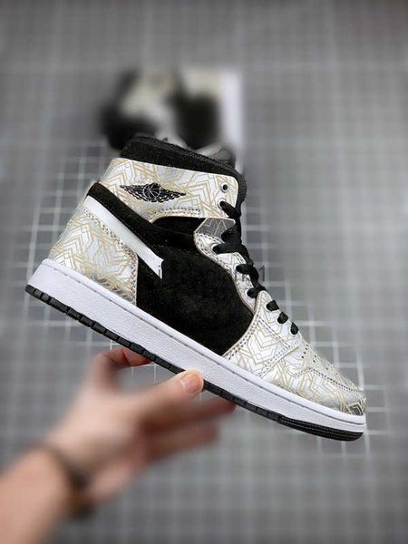 

shoes basketball jumpman 1s mid white/electro orange men women basketball shoe outdoor trainers sports original