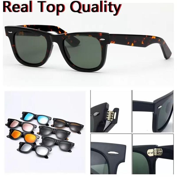 

classic square man woman sunglasses inclination angle acetate frame uv400 glass lenses with accessories box suitable beach driving269k, White;black