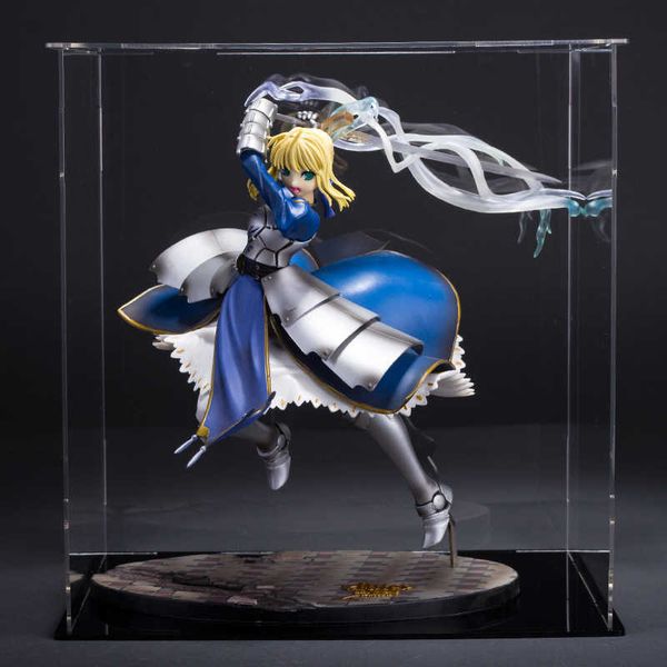 

huiya01 anime fate grand order fate stay night saber lily excalibur action figure toy game statue anime collection figure toy for gift q0722