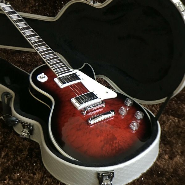 

diy brand new black ring edge 6 string electric guitar