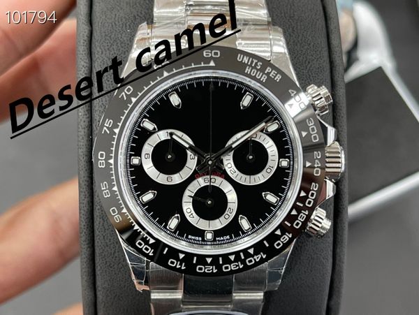 

new watch cosmic timing 40mm wf factory automatic mechanical men's watches eta7750 movement ultra thin 12.4mm ceramic ring waterproof w, Slivery;brown