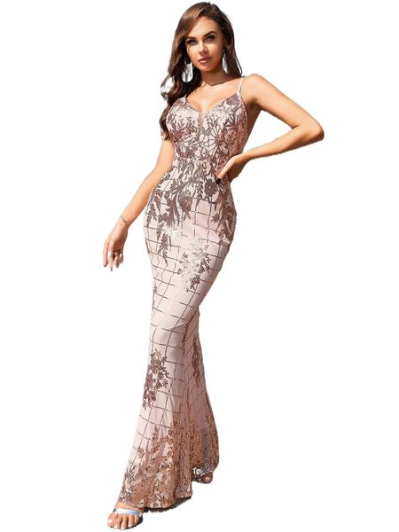 

sequin floral print contrast mesh dress t45a#, Black;gray