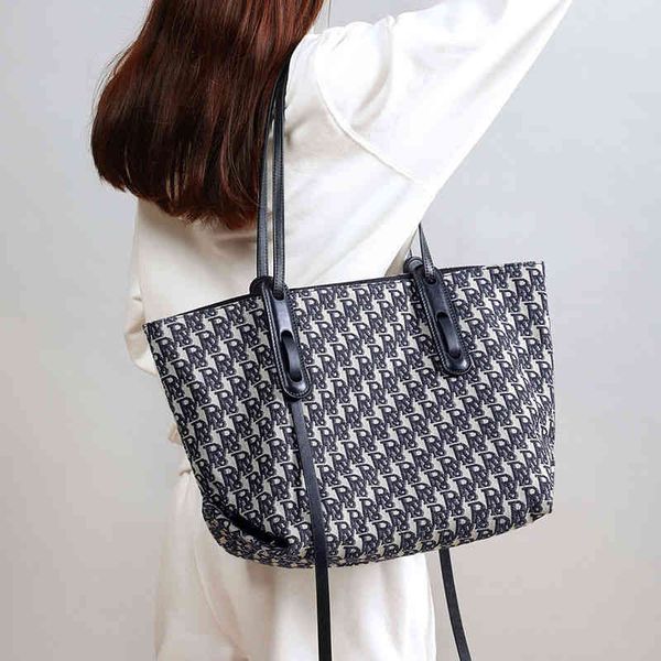 

handbags bag 2022 new hand printed canvas tote women's large capacity shoulder