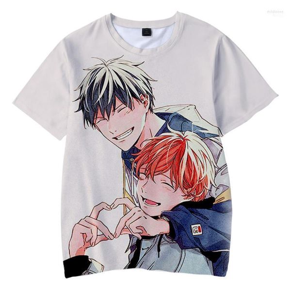 Мужские футболки yaoi дают рубашку от 2 до 14 лет детская футболка Tshirt 3D BL Мужчины/женщины Лето 22