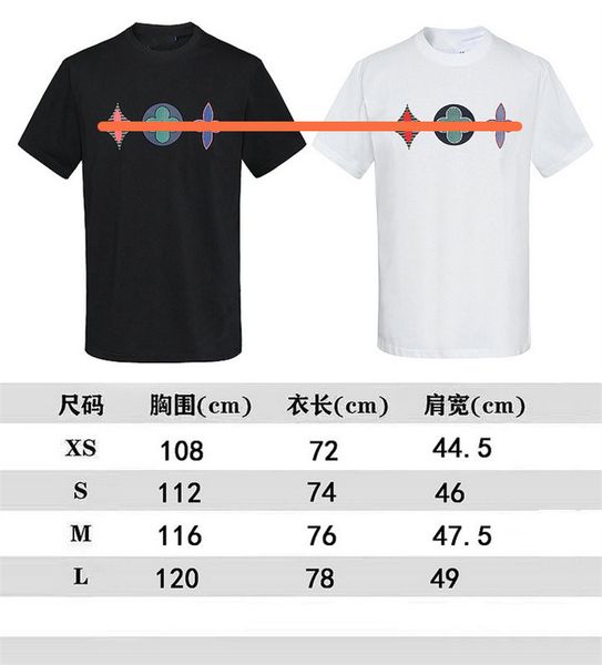 

designer tide t-shirt chest letters laminated printing short sleeve high street loose oversized casual t-shirt 100% cotton men's and wo, White;black