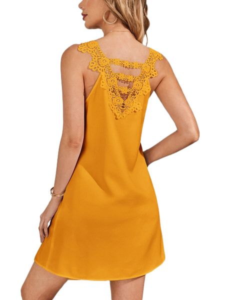 

contrast guipure lace tunic dress b2kz#, Black;gray
