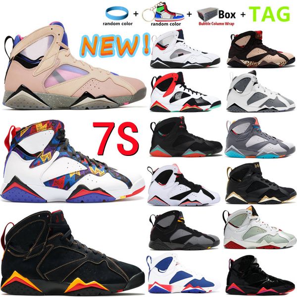 Ok S Women New 7S Men Basketball Shoes Sapphire 7 VII Flint Greater China University Blue Hare Raptor VII 7 Bordeaux Paname Citrus Shimmer