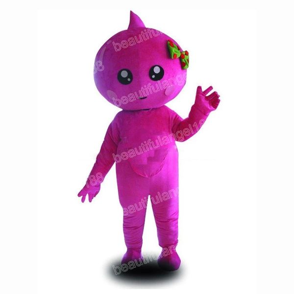 Traje de mascote de bebê roxo de Halloween