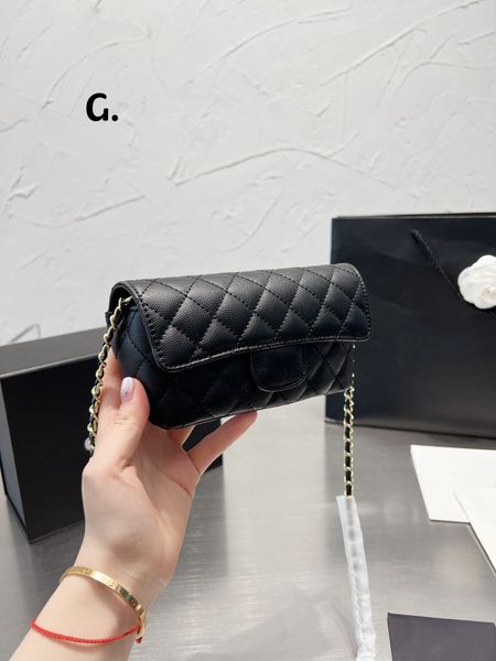 

women's designers shoulder bag luxury tote purse handbag message bags cluth brand classic caviare genuine leather crossbody gold chain
