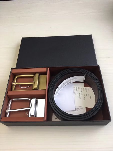 

2022 brand new men's leather copper-silver needle buckle belt, Black;brown