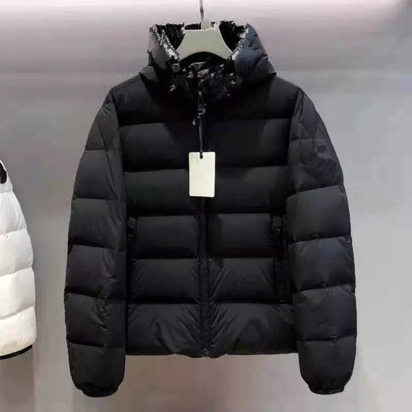 

winter jackets men's coat hooded classic thick down jacket man parka keep warm men outerwear clothes, Black