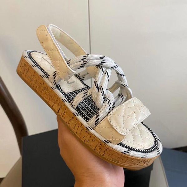 

2021 trend online celebrity joker women's woven sandals have simple style but bring their own advanced gas field 35-42 size includes bo, Black
