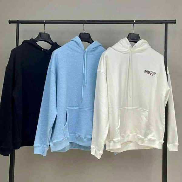 

2022 designer bal hoodies and coats classic cola wave hoodie pmuh, Black