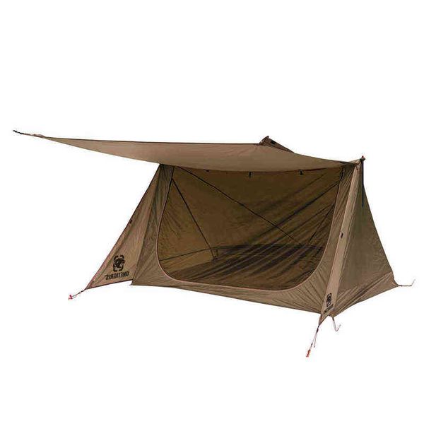 Onetigris 3 temporada Backwoods Bungalow Ultralight Shelter Baker Style Tent para Bushcrafters Sobreviventes de Sobrevivência acampando H220419