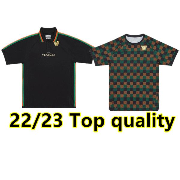

22 23 venezia fc soccer jerseys home black aramu forte venice 2022 2023 busio okereke henry trainingpre match football shirts men kids kit u, Black;yellow