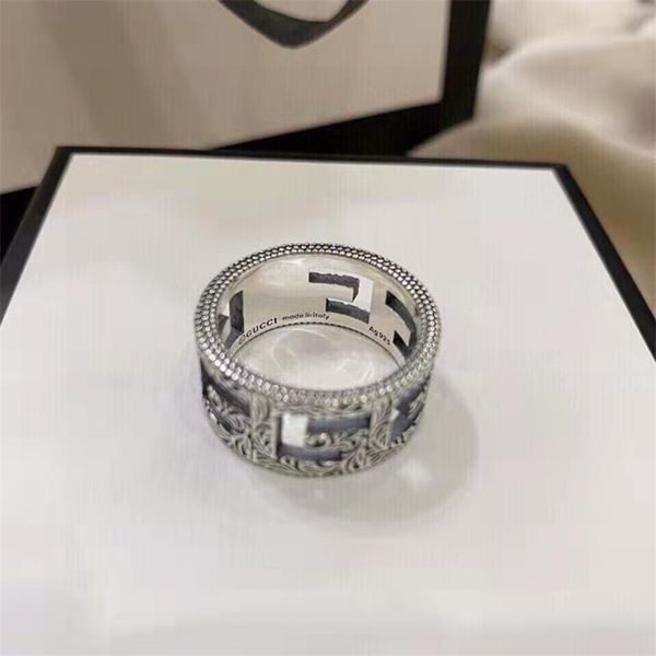

12% off jewelry the new zhigujia s925 silver hollow out double square couple ring
