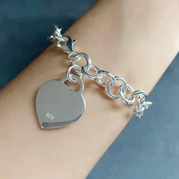 

branded designed bracelet necklace heart thick style silver color for valentine's day with gift box x22191 item2836, Golden;silver