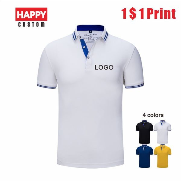 

men's polo shirt polo short sleeve personal company group custom polo shirt men and women custom 220608, White;black