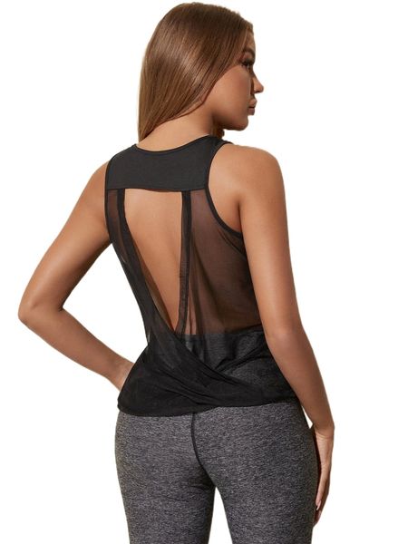 

breathable softness backless sports tank 1454#, Gray
