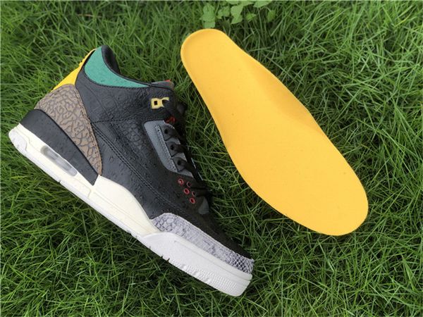 

authentic shoes 3 se animal instinct 2.0 black white gorge green zoo snake crocodile 3s athletic sneakers sports original