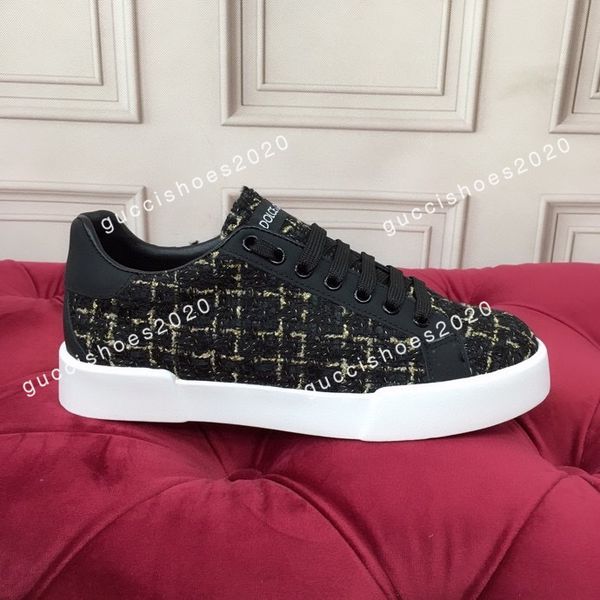 

new womens mens casual shoes sneakers womens platform leather white shoes mens paris dress patchwork sneakers, Black;red