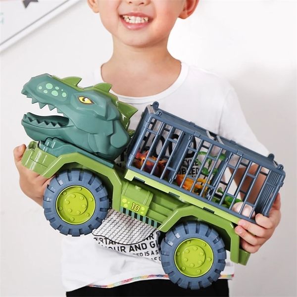 Транспортный автомобиль Dinosaur Toy S Transport Rier Truck Inertia с подарком для детей 220507