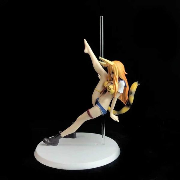 

huiya01 21cm anime wildcat girl figure girl pipe series pvc action figure collection model q0722
